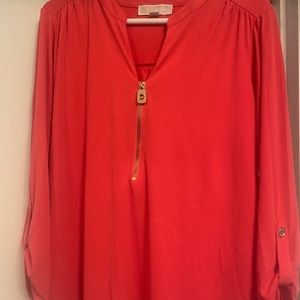 Micheal Micheal Kors Zipper front blouse